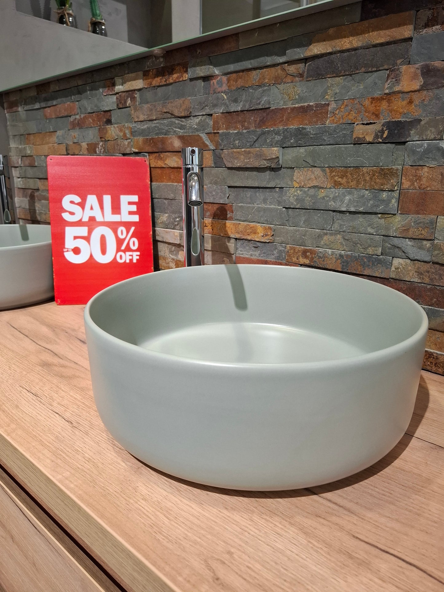 Badkamermeubel 140cm met opbouwkommen +spiegel